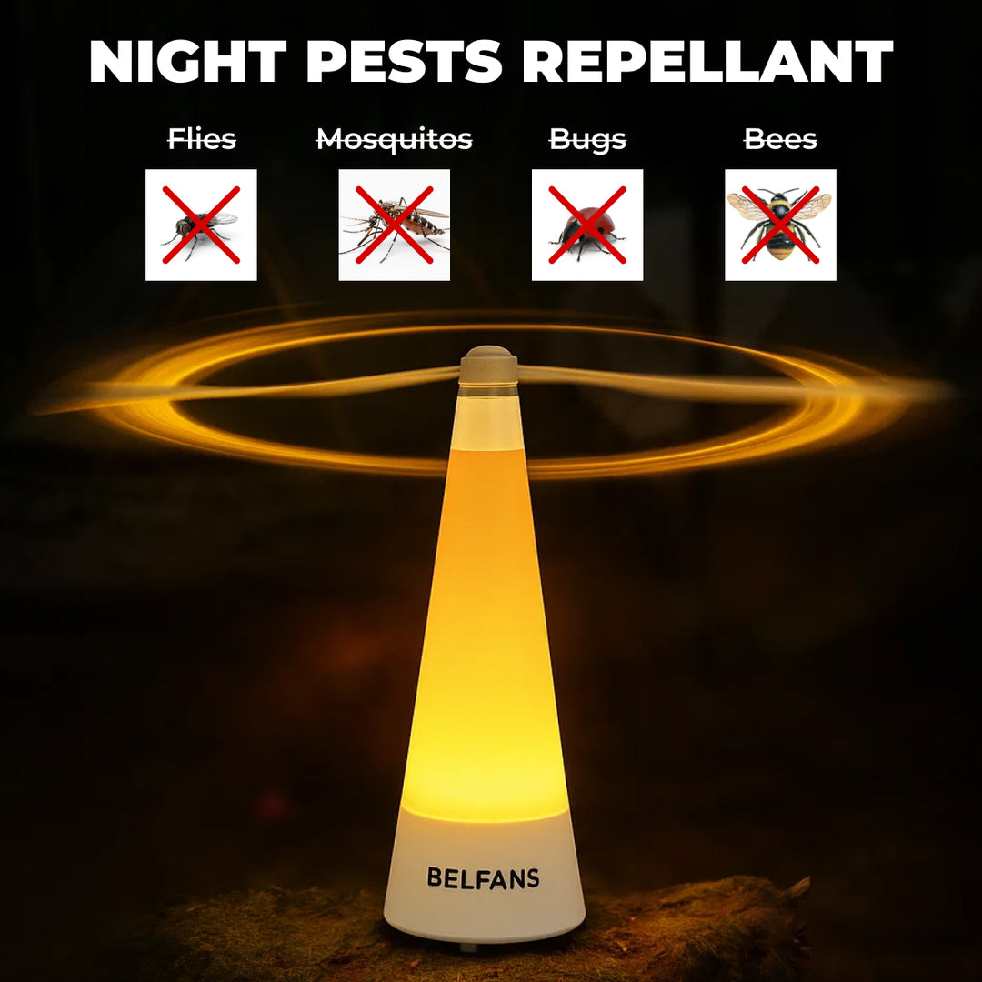2-in-1 LIGHTED FLY/BUG REPELLENT FAN