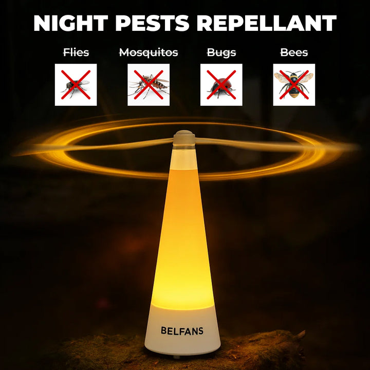 2-in-1 LIGHTED FLY/BUG REPELLENT FAN