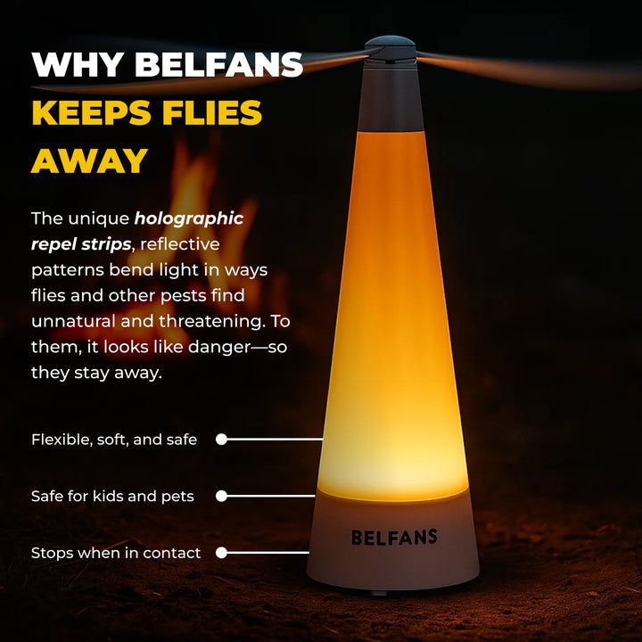 2-in-1 LIGHTED FLY/BUG REPELLENT FAN