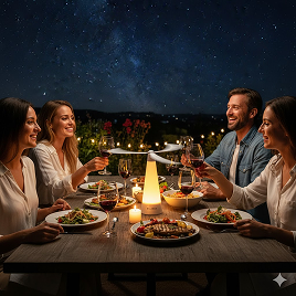 Patio dinners under the stars